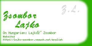 zsombor lajko business card